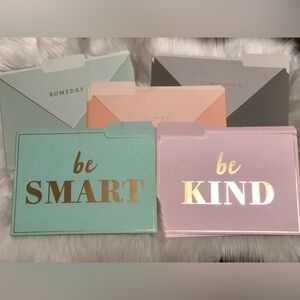 Assorted File Folders. 5 sets of folders. Total 15 folders.